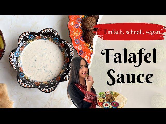 Schnelle Tahini Sauce für Falafel & Bowls (Vegan)