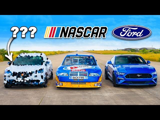 Dodge NASCAR v Ford Mustang v ???: DRAG RACE