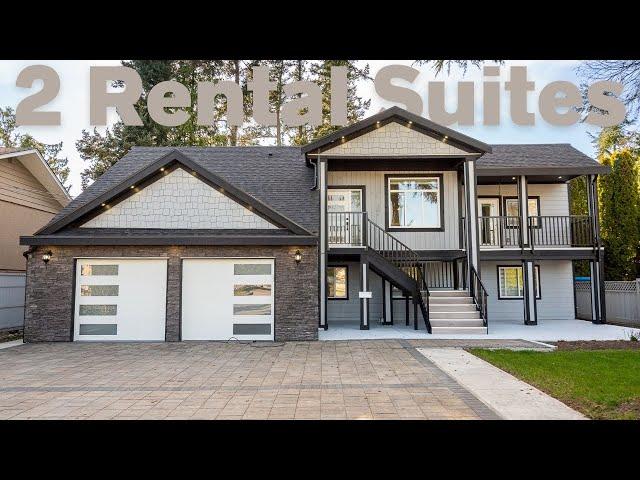 Detach home in White Rock, Surrey, BC with 2 rental suites, 8 bedrooms, and a massive backyard?