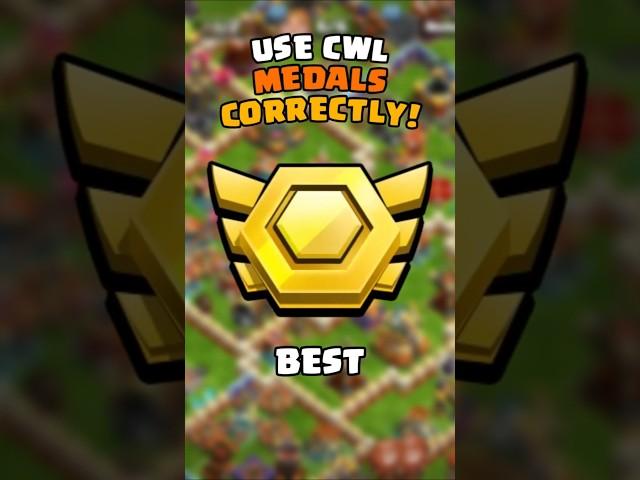 The BEST Way To Use CWL Medals in Clash of Clans!