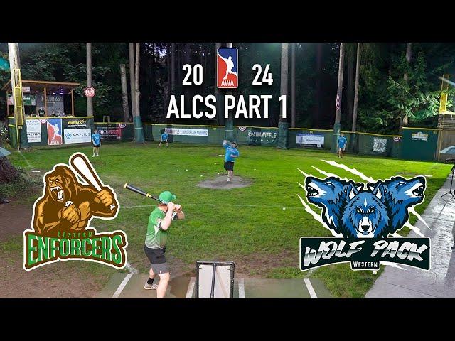 2024 ALCS Highlights 1 | Enforcers vs. Wolf Pack | AWA Wiffle Ball