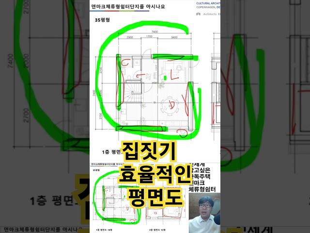 정사각형 하세요. 효율적인 평면도 #건축가이현욱 #인테리어 #건축 #모던하우스