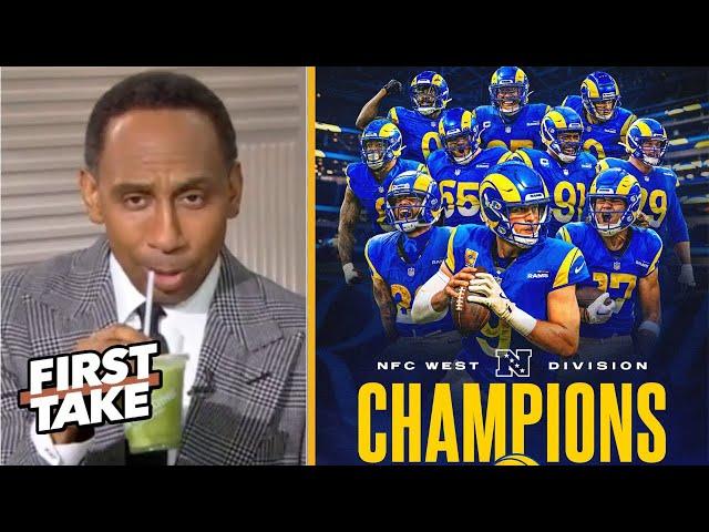 FIRST TAKE | Stephen A. reacts to Rams clinch NFC West thanks to Commanders' win over Falcons in OT