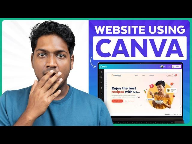 How to Make a Website Using Canva for FREE | 2024