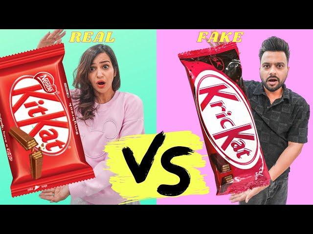 Fake Vs Real FOOD Brands CHALLENGES *OMG* 