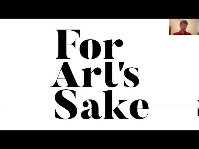 For Art's Sake YouTube Channel Introduction