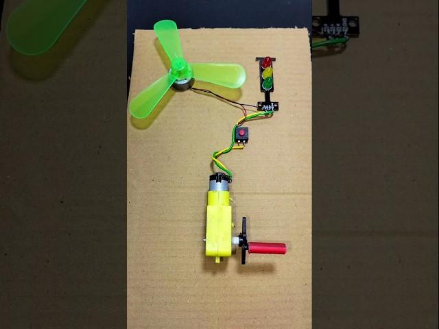 Generate Electricity With BO Gear Hand-Rotating Generator _ DC Motor.