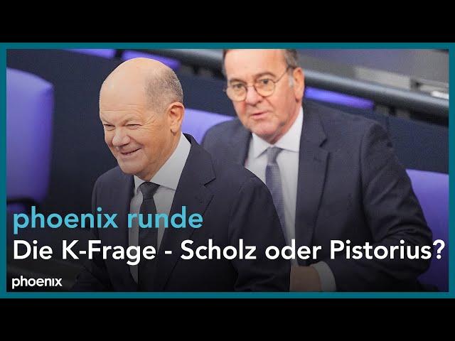 phoenixRunde: Die K-Frage - Scholz oder Pistorius?