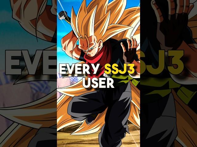 Every Super Saiyan 3 User In Dragon Ball #shorts #dragonballsuper