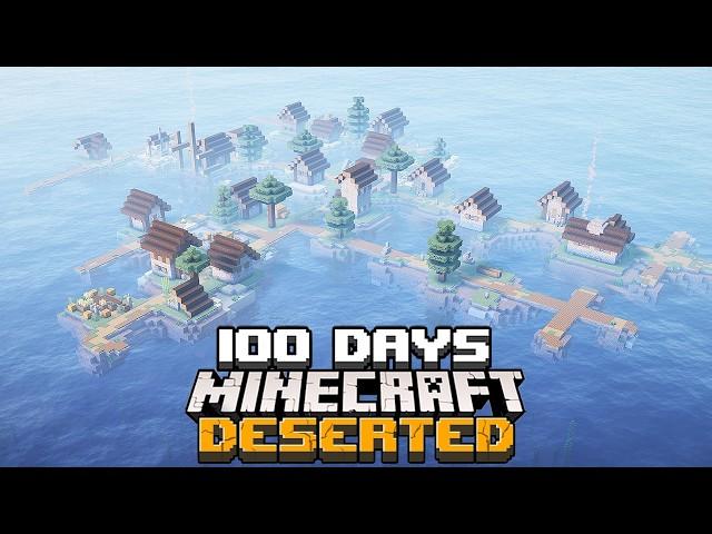 I Survived 100 Days in a DESERTED CIVILIZATION in Minecraft