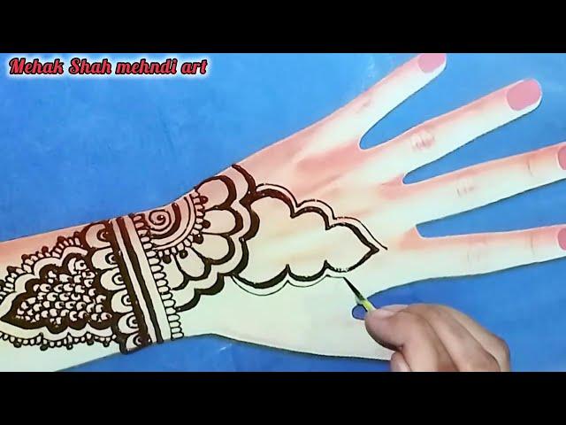 Very Easy Simple mehndi design|Beautiful Arabic mehndi design|Mehndi|Mehendi|@MehakShahmehndiart