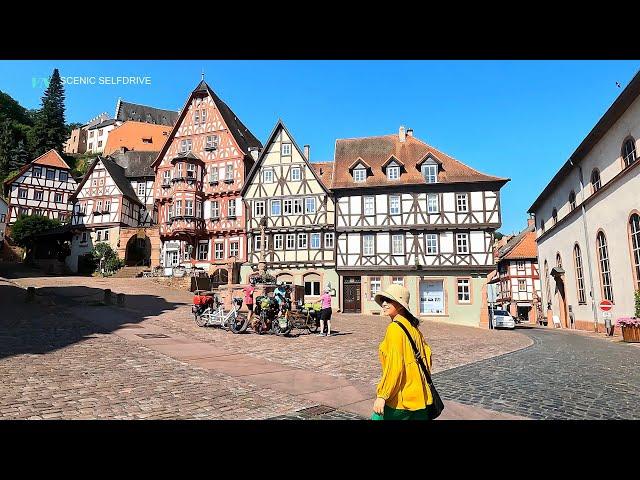 [4K] Day 1: Miltenberg on Main - Germany Medieval Village- Alps road trip