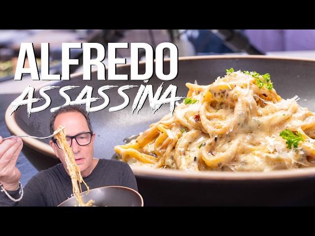 MAX FORCED ME TO MAKE THIS EXPERIMENTAL ALFREDO PASTA AND THE RESULTS... | SAM THE COOKING GUY