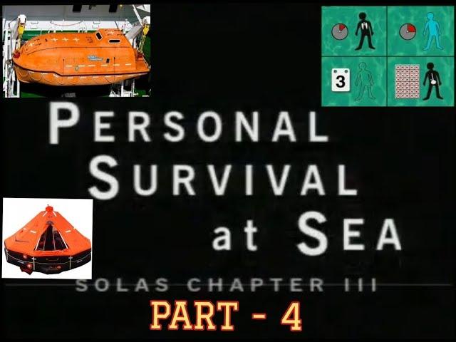 PERSONAL SURVIVAL AT SEA - Part 4 | Survival in the Survival Craft & in Water  SOLAS CHAPTER III