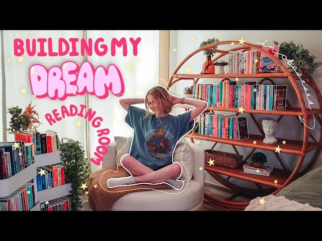 Building & Organizing My DREAM HOME LIBRARY   + bookshelf tour