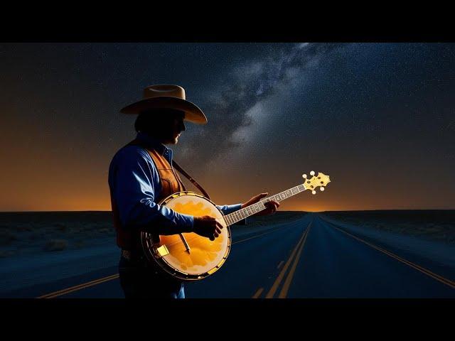 Slow Haunting Banjo on the midnight road