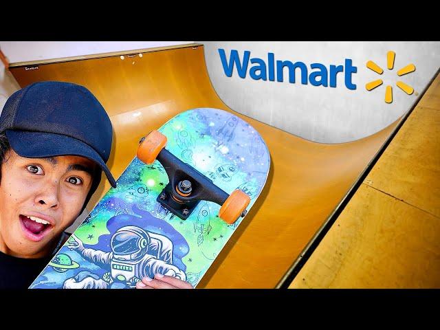 WALMART SKATEBOARD ON THE VERT RAMP CHALLENGE!