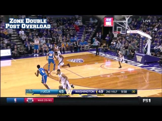 Washington Huskies Zone Double Post Overload