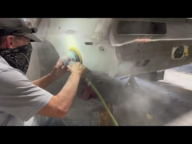 MASTER TEACHES ROUGH IN TO RESTO-CLOWNS Easy How To Air File Auto Body Repair For Paint Preparation