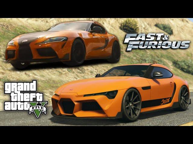 GTA 5: Han's 'F9' Toyota Supra - Dinka Jester RR REPLICA BUILD!