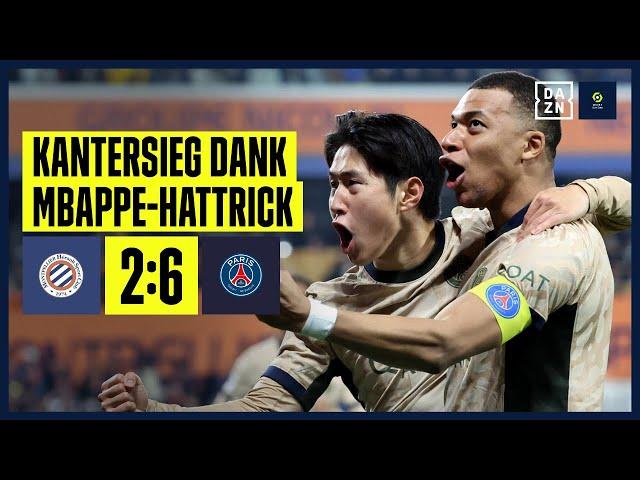 Jetzt wird's schnell: Mbappe-Hattrick bei 8-Tore-Wahnsinn: Montpellier - PSG 2:6 | Ligue 1 | DAZN