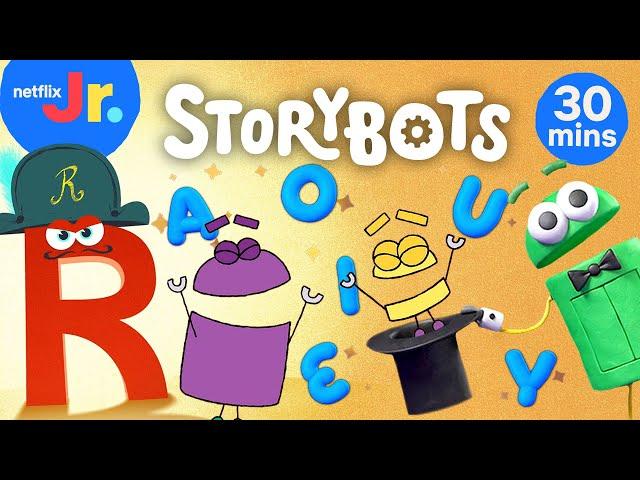 StoryBots: Learn How to Read & Sound Out Words Compilation  Netflix Jr