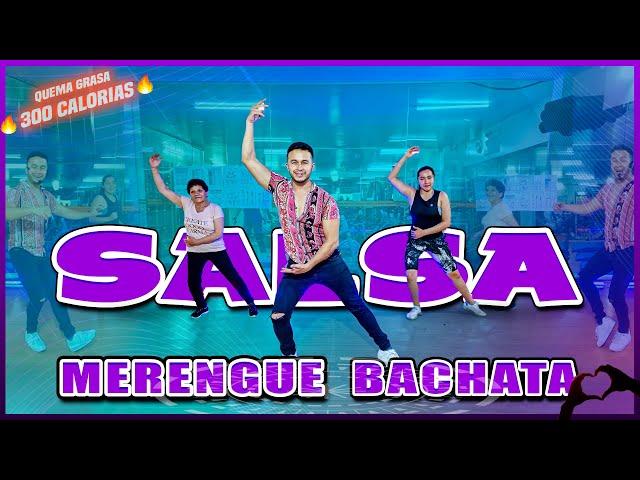 SALSA MERENGUE y BACHATA Dance Workout Cardio QUEMA GRASA