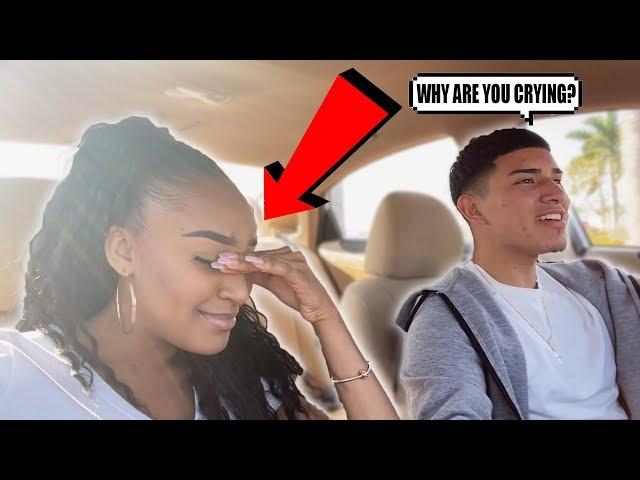 Randomly CRYING Prank On Boyfriend! **CUTE REACTION**