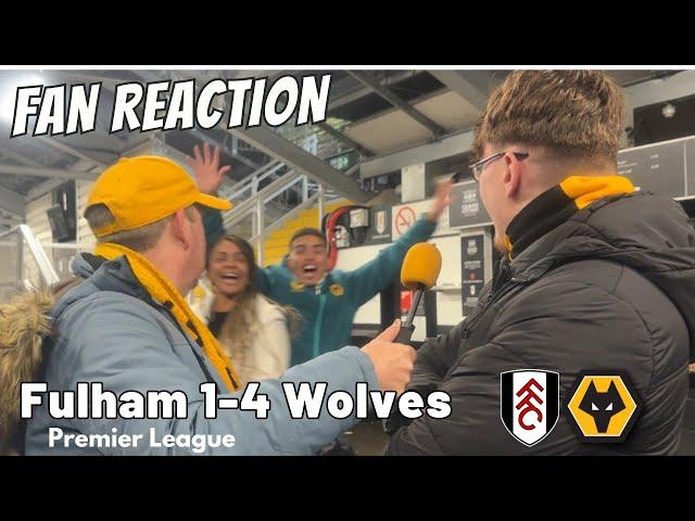 WOLFTASTIC Fulham 1-4 Wolves Instant Fan Reaction | Premier League