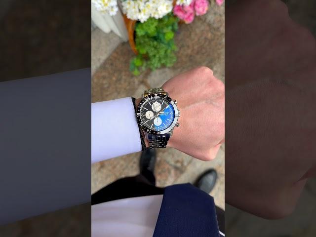Швейцарские часы Breitling Chronoliner. Хронограф, Второй часовой пояс, Хронометр. #breitlingwatch