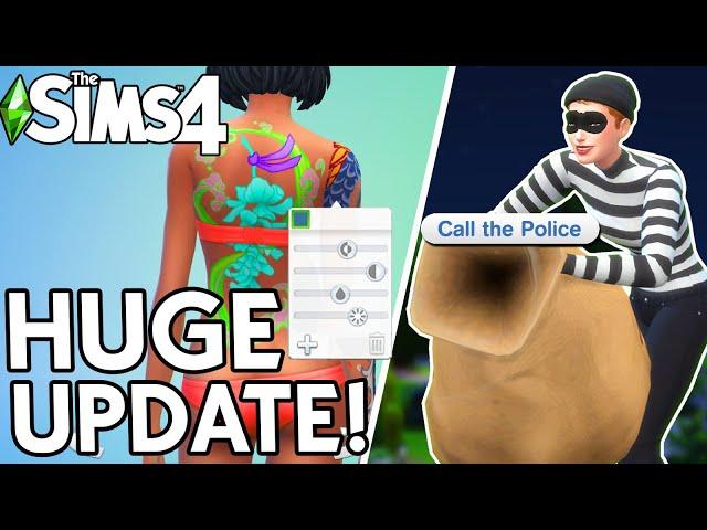 The Sims 4: ALL ABOUT BURGLARS, EDIT TATTOOS, & MORE! (February 2025 Patch Update)