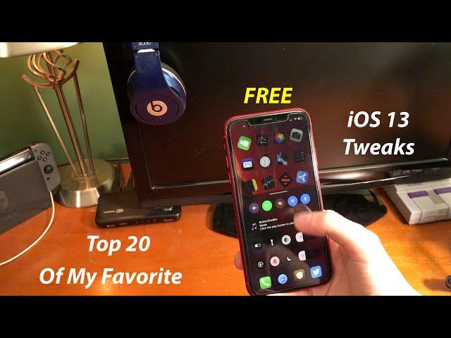 Top 20 Of My FAVORITE FREE iOS 13 Jailbreak Tweaks