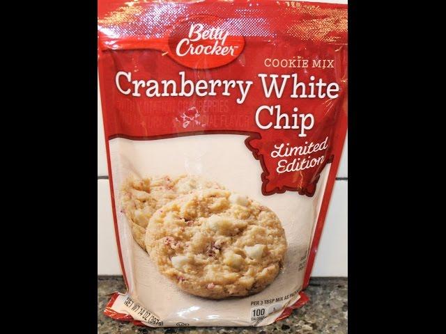 Making Betty Crocker Cranberry White Chip Cookies