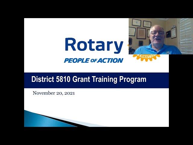 District Grants with Larry Webb