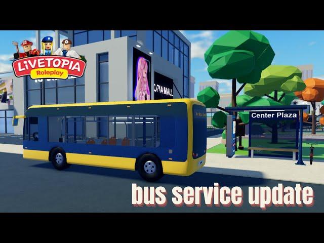 LIVETOPIA NEW *BUS SERVICE* UPDATE // UPDATE 151 // Livetopia Roleplay (Roblox)