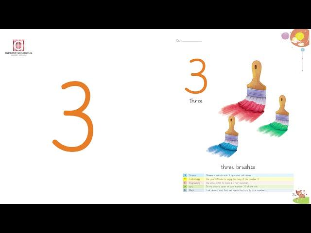 Number three (3) | Math PlayGroup | Albakio International