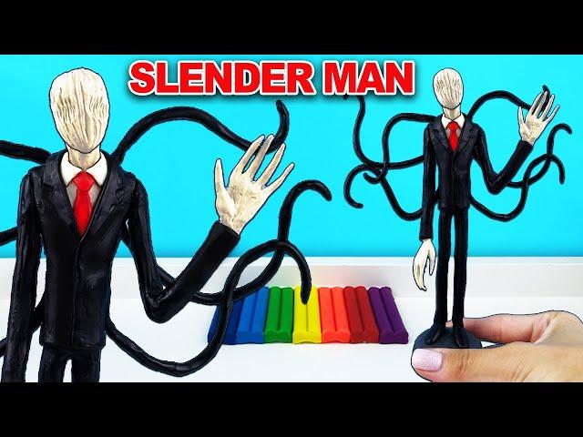 Plasticine Slender Man. Cool Figurine and Scary Stories About SlenderMan