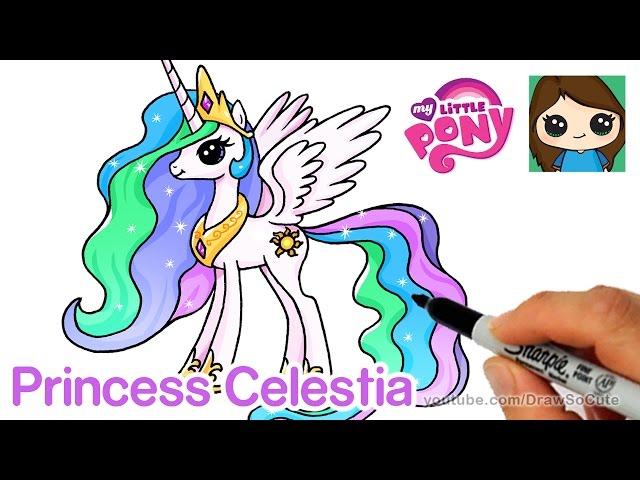 How to Draw Princess Celestia - My Little Pony