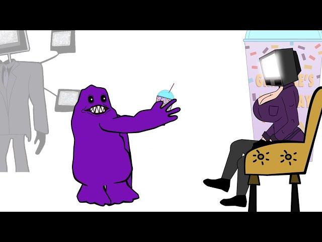 TV Women vs Grimace Shake - Skibidi Toilet Animation ( Fan Made )