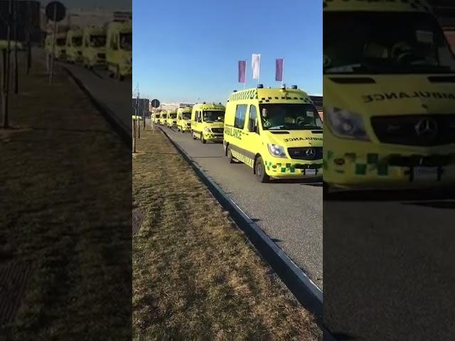 30 ambulances on their way to help Ukraine from Poland