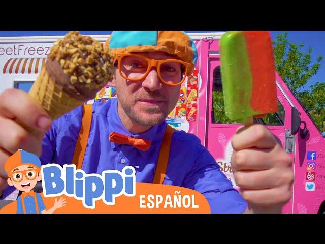 Blippi Visita un Camión de Helados | Videos Educativos | Matemáticas y Sumas para Niños