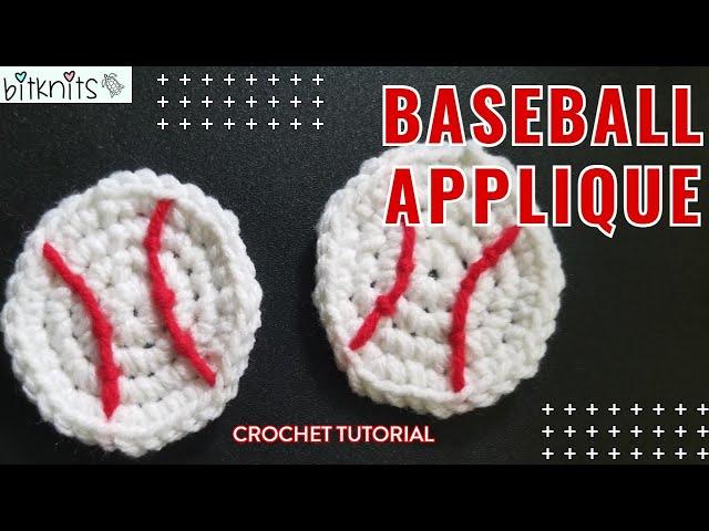 ️ Baseball Appliques!! Quick and Easy crochet ️