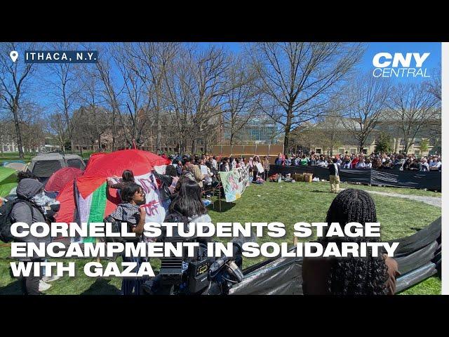 Cornell students stage encampment in solidarity with Gaza