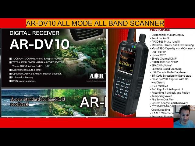 AOR AR-DV10 or UNIDEN SDS100 SCANNER