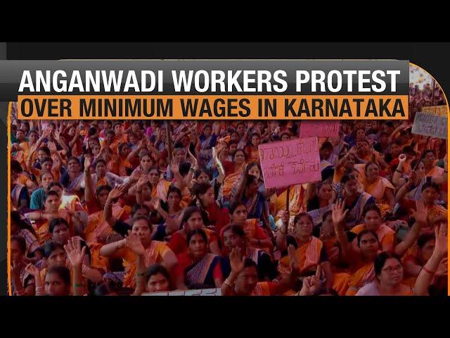 Anganwadi Workers Protest in Karnataka, Demand Hike in Minimum Wages | News9 Ground Report