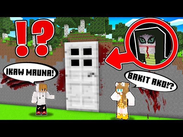 How CeeGee and Yasi found Monstrous Snake Inside This BIGGEST DOOR in Minecraft! (Tagalog)