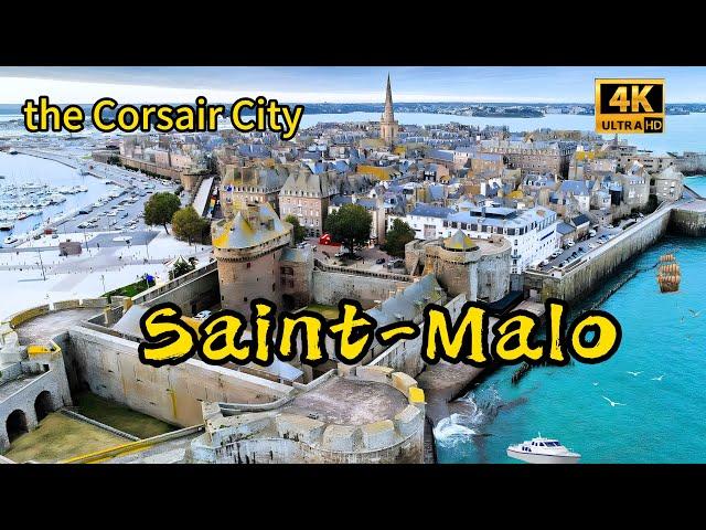 SAINT MALO，the Corsair City ，A well protected treasure in France，Walking Tours，4K