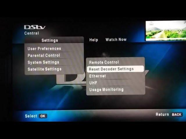 How to Reset your Dstv Zappa Decoder