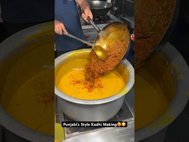 Punjabi’s Style Kadhi Making|| Indian Street Food