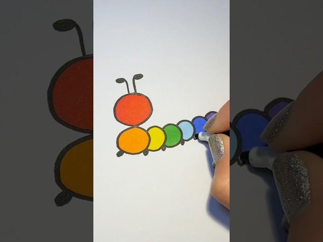 How to draw a cute caterpillar easy Step by step drawing